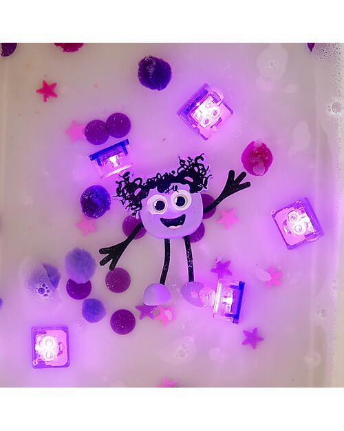 Glo Pals Character Set Lumi - with 2 Included Cubes - Viola - Suitable from 3 Years - 100% Recycled Plastic Sensory Games_