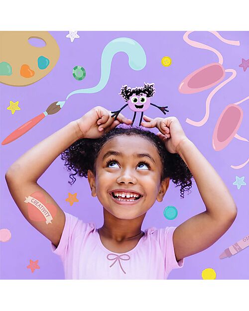 Glo Pals Character Set Lumi - with 2 Included Cubes - Viola - Suitable from 3 Years - 100% Recycled Plastic Sensory Games_