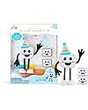 Glo Pals Character Set Party Pal - with 2 Included Cubes - Bianco - Suitable from 3 Years - 100% Recycled Plastic Sensory Games_