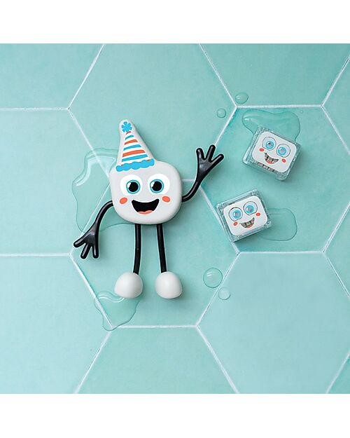 Glo Pals Character Set Party Pal - with 2 Included Cubes - Bianco - Suitable from 3 Years - 100% Recycled Plastic Sensory Games_