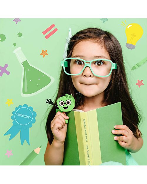 Glo Pals Character Set Pippa - with 2 Included Cubes - Verde - Suitable from 3 Years - 100% Recycled Plastic Sensory Games_