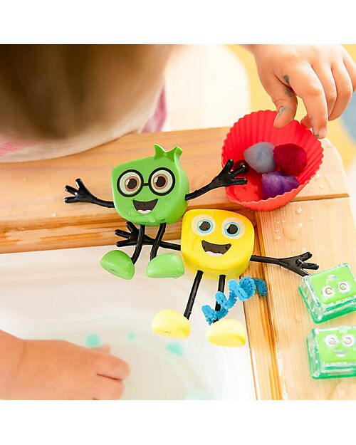 Glo Pals Character Set Pippa - with 2 Included Cubes - Verde - Suitable from 3 Years - 100% Recycled Plastic Sensory Games_