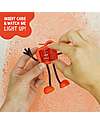 Glo Pals Character Set Sammy - with 2 Included Cubes - Rosso - Suitable from 3 Years - 100% Recycled Plastic Sensory Games_