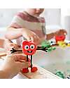 Glo Pals Character Set Sammy - with 2 Included Cubes - Rosso - Suitable from 3 Years - 100% Recycled Plastic Sensory Games_