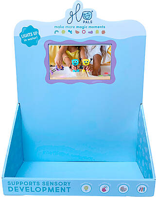 Glo Pals Display with LCD Screen - D: 1 cm - L: 17 cm - H: 10,5 cm - with USB included POS