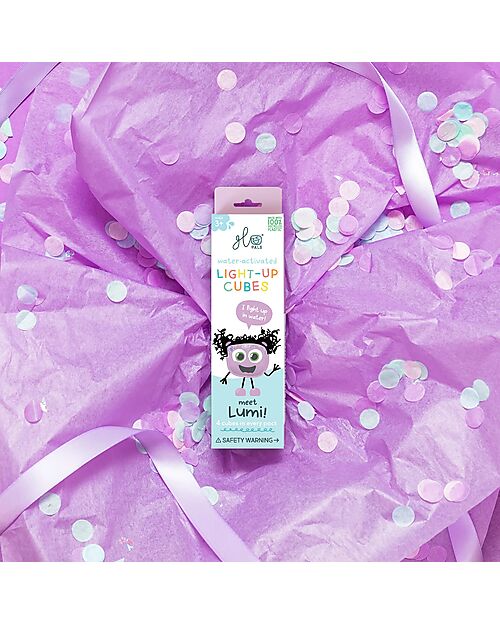 Glo Pals Lumi Light Up Cubes - Purple - Set of 4 Sensory Games_