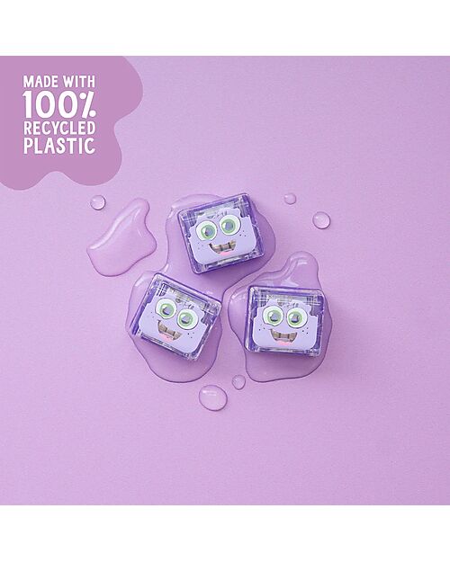 Glo Pals Lumi Light Up Cubes - Purple - Set of 4 Sensory Games_