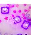 Glo Pals Lumi Light Up Cubes - Purple - Set of 4 Sensory Games_