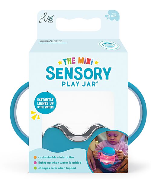 Glo Pals Mini Sensory Play Jar - Blue - Suitable from 18 Months Sensory Games_