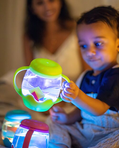 Glo Pals Mini Sensory Play Jar - Green - Suitable from 18 Months Sensory Games_