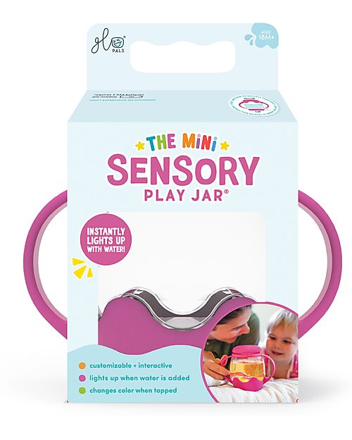 Glo Pals Mini Sensory Play Jar - Pink - Suitable from 18 Months Sensory Games_