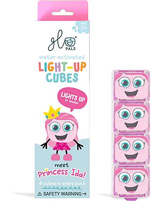 Glo Pals Princess Ida Light Up Cubes - Pink - Set of 4 Sensory Games_