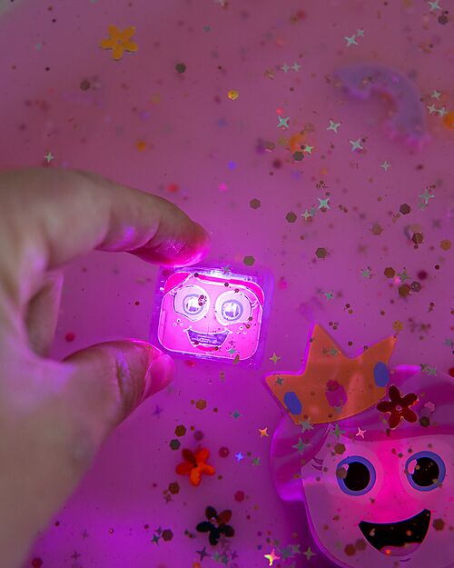 Glo Pals Princess Ida Light Up Cubes - Pink - Set of 4 Sensory Games_
