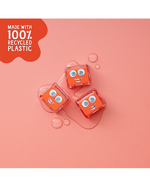 Glo Pals Sammy Light Up Cubes - Red - Set of 4 Sensory Games_
