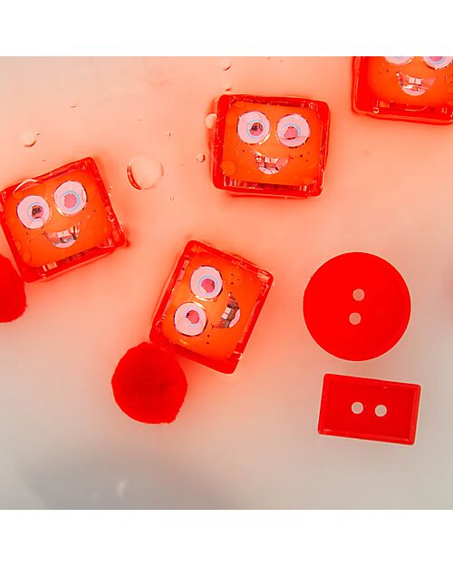 Glo Pals Sammy Light Up Cubes - Red - Set of 4 Sensory Games_