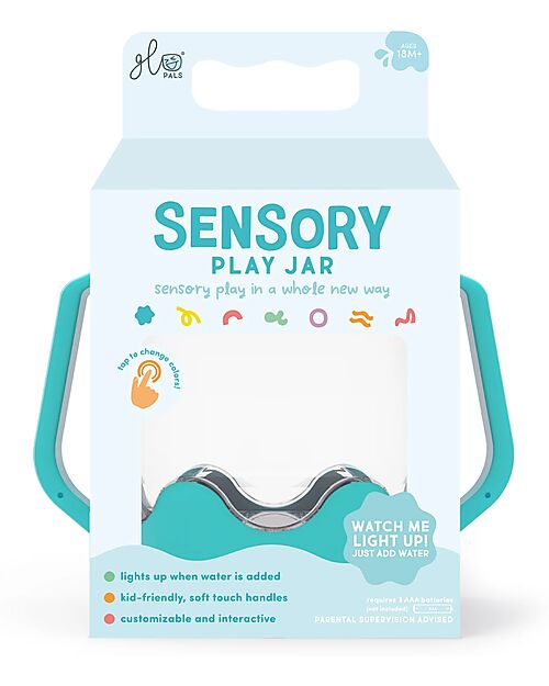 Glo Pals Sensory Play Jar - Blue - Suitable from 18 Months Sensory Games_