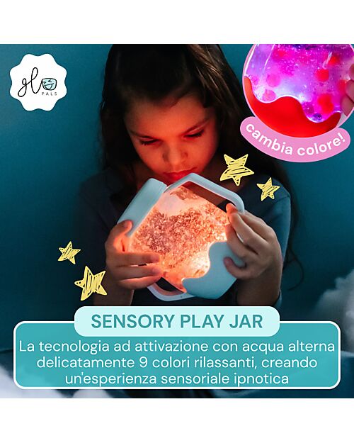 Glo Pals Sensory Play Jar - Blue - Suitable from 18 Months Sensory Games_
