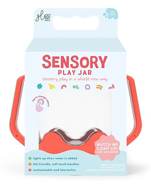 Glo Pals Sensory Play Jar - Coral - Suitable from 18 Months Sensory Games_