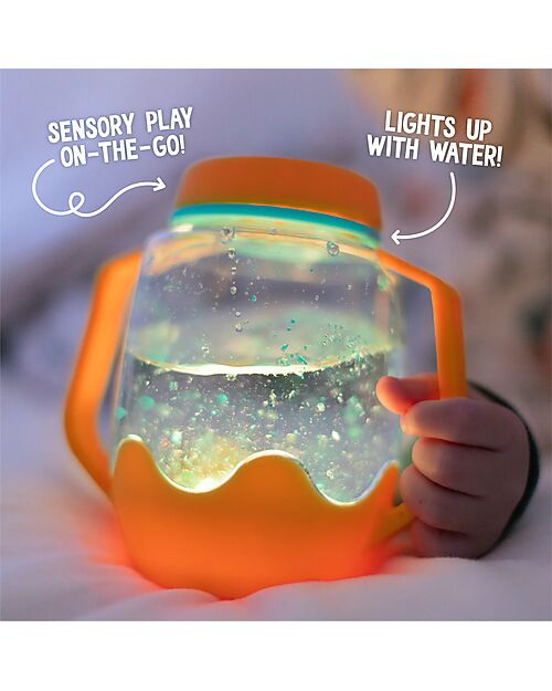 Glo Pals Sensory Play Jar - Orange - Suitable from 18 Months Sensory Games_