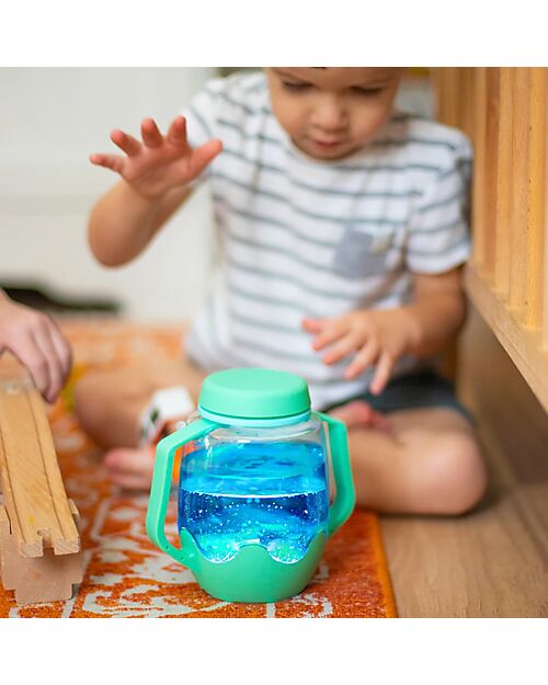 Glo Pals Sensory Play Jar - Teal - Suitable from 18 Months Sensory Games_