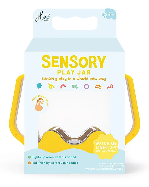Glo Pals Sensory Play Jar - Yellow - Suitable from 18 Months Sensory Games_