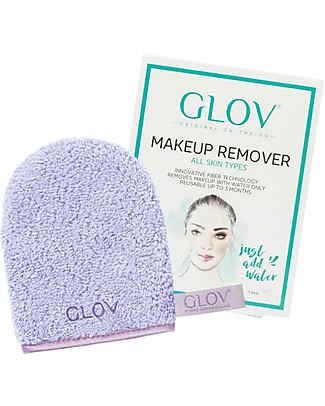 Glov Glov On The Go, Microfiber Make Up Remover Cloth, Very Berry (New Purple) - No soaps needed! Face