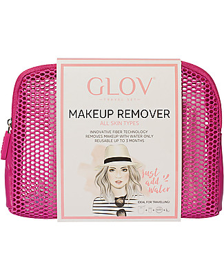 Glov Glov Travel Set, Pink - Includes pouch, Glov, Quick Treat, soap and hanger! Face