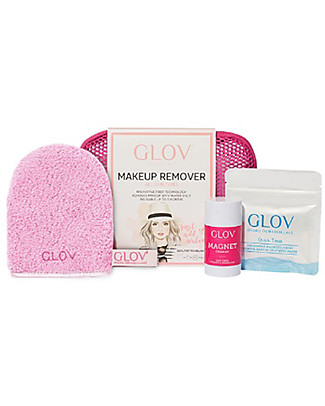Glov Glov Travel Set, Pink - Includes pouch, Glov, Quick Treat, soap and hanger! Face