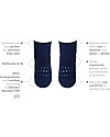 GoBabyGo Non-Slip Bamboo Socks, Dark Blue - Eco-friendly and gentle on the skin! Antislip Socks