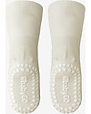 GoBabyGo Non-Slip Bamboo Socks, Off-White - Eco-friendly and gentle on the skin! Antislip Socks