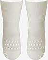GoBabyGo Non-Slip Bamboo Socks, Off-White - Eco-friendly and gentle on the skin! Antislip Socks