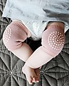 GoBabyGo Non-slip Crawling Kneepads, Dusty Rose - Cotton Antislip Socks