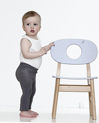 GoBabyGo Non-slip Crawling Leggings, Dark Grey - Cotton Leggings