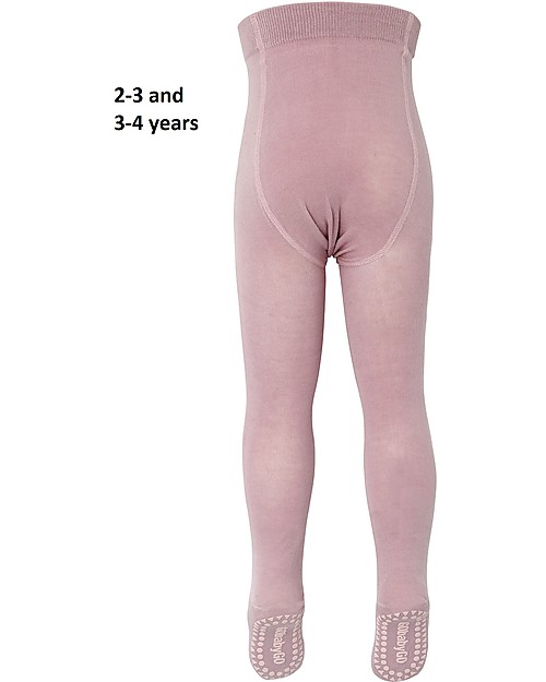Non-Slip Crawling Tights in Dusty Rose