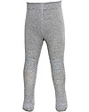 GoBabyGo Non-slip Crawling Tights, Grey Melange - Wool Tights