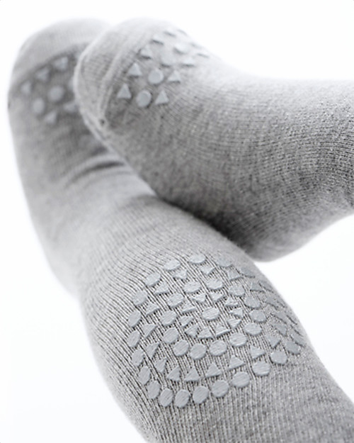 GOBABYGO Non-Slip Socks Grey Melange