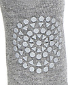 GoBabyGo Non-slip Crawling Tights, Grey Melange - Wool Tights