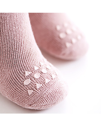 GoBabyGo Non-slip Socks, Dusty Rose - Cotton Socks