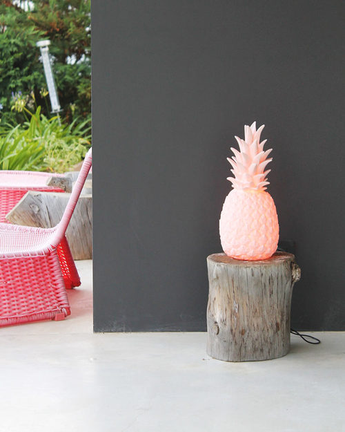 Goodnight Light Pina Colada Lamp - Pastel Pink - Low Energy Consumption! Bedside Lamps