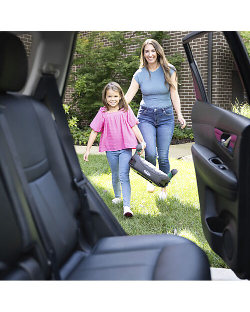 Graco Booster Seat Max R129 with Isofix Connectors - Iron - Group 2/3 Car Seats Group 2/3