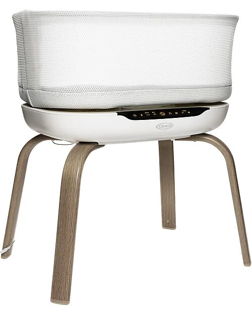 Graco Eluma Nest - Luna - Smart Crib with Automatic Motion and Soothing Sounds Next To Me Cribs