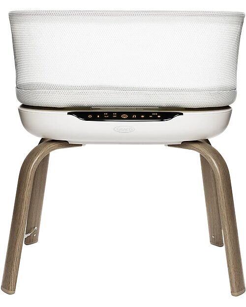 Graco Eluma Nest - Luna - Smart Crib with Automatic Motion and Soothing Sounds Next To Me Cribs