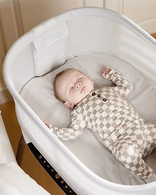 Graco Eluma Nest - Luna - Smart Crib with Automatic Motion and Soothing Sounds Next To Me Cribs