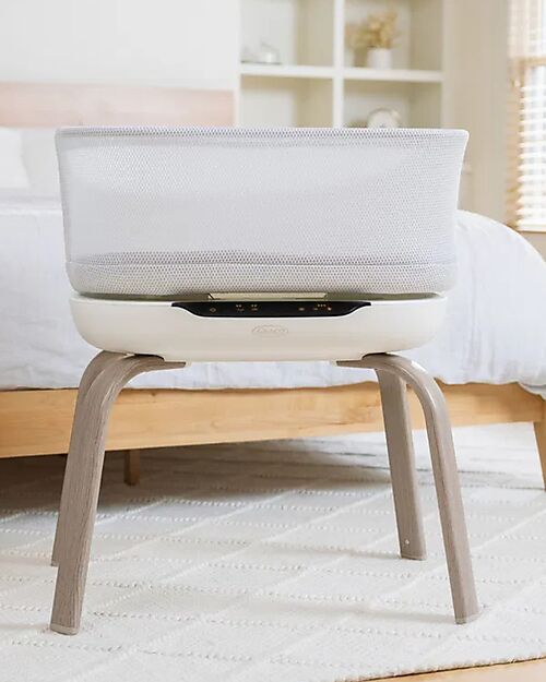 Graco Eluma Nest - Luna - Smart Crib with Automatic Motion and Soothing Sounds Next To Me Cribs