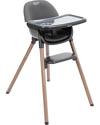 Graco Presti 3-in-1 High Chair - Charcoal - from 6 months to 6 years High Chairs