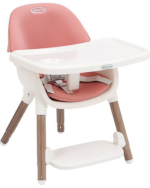 Graco Presti 3-in-1 High Chair - Dusty Rose - from 6 months to 6 years High Chairs