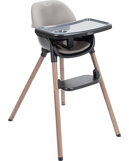 Graco Presti 3-in-1 High Chair - Steeple Grey - from 6 months to 6 years High Chairs