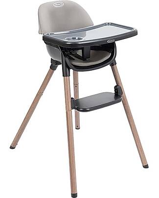 Graco Presti 3-in-1 High Chair - Steeple Grey - from 6 months to 6 years High Chairs