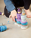 Grapat Aguamarina Winter: Nins + Mates + Coins + Rings - Sustainable Wood Montessori Toys
