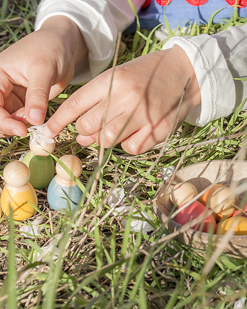 Grapat Baby Nins - Light Colours  - Sustainable Wood Montessori Toys